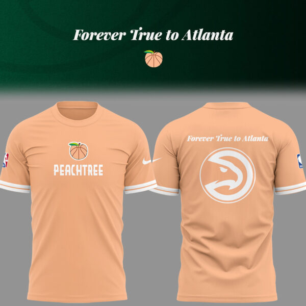 Limited Edition Hawks Basketball City Edition Peachtree TShirt-PU25080415