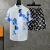 Button Shirt and Shorts Pants Set Luxury Outfit For Men PEA19072441