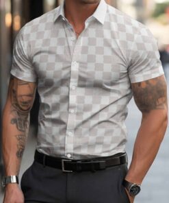 New 2026 - Luxury Brand Men Short Sleeved Shirts