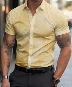 New 2026 - Luxury Brand Men Short Sleeved Shirts