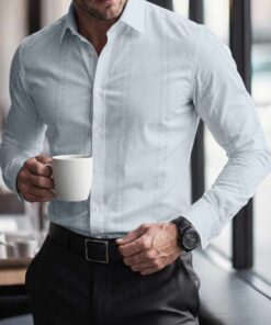 New 2026- Premium Long Sleeve Button Shirt AZQ270226029