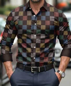 New 2026- Premium Long Sleeve Button Shirt AZQ270226075