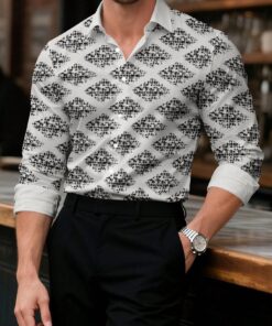 New 2026- Premium Long Sleeve Button Shirt AZQ270226120
