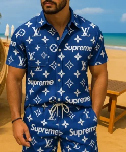 Signature LV Hawaii Shirt & Short AEL25062504 FI