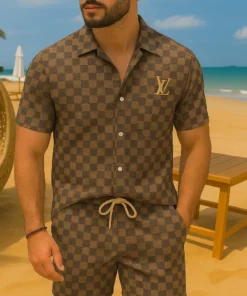 Signature LV Hawaii Shirt & Short AEL25062508 FI