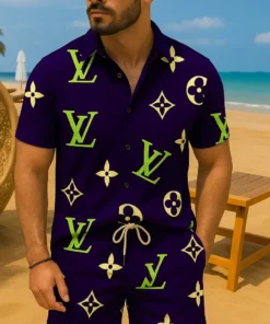 Signature LV Hawaii Shirt & Short AEL25062513 FI