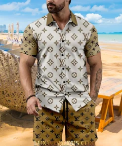 Signature LV Men Hawaii Shirt & Short ZEL02102503