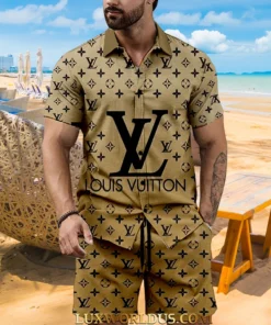 Signature LV Men Hawaii Shirt & Short ZEL02102504