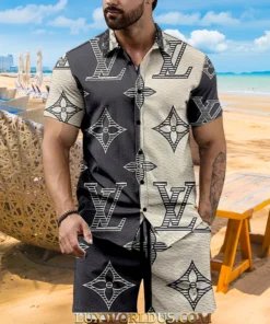 Signature LV Men Hawaii Shirt & Short ZEL02102506