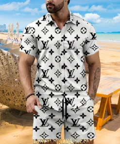 Signature LV Men Hawaii Shirt & Short ZEL02102509