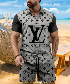Signature LV Men Hawaii Shirt & Short ZEL02102510