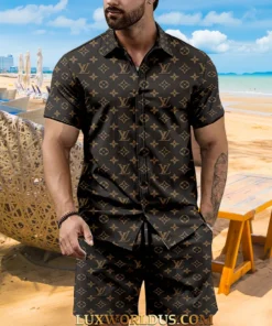 Signature LOUIS VUITTON Men Hawaii Shirt & Short ZEL02102518