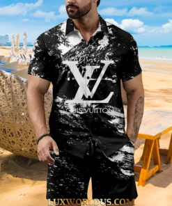 Signature LV Men Hawaii Shirt & Short ZEL02102515
