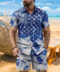 Signature LV Men Hawaii Shirt & Short ZEL02102520