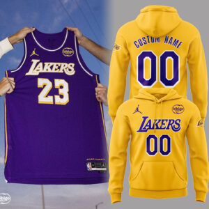 Limited Edition Lakers Custom number & name Hoodie-PA070125017