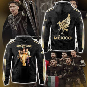 Limited Edition Mexico Champions Gold Cup 2025 Hoodie-PA070725016