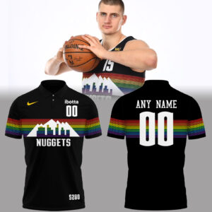 Limited Edition Nuggets Custom Name + Number PoloShirt-PA080225009
