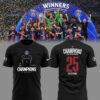 Limited Edition PSG Soccer UCL Winners Black TShirt-PU25053101