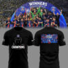 Limited Edition PSG Soccer UCL Winners Black TShirt-PU25053104
