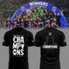 Limited Edition PSG Soccer UCL Winners Black TShirt-PU25053105