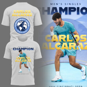 Limited Edition Carlos Alcaraz Champion Cincinnati Open Tshirt-LL250819105
