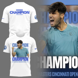 Limited Edition Carlos Alcaraz Champion Cincinnati Open Tshirt-LL250819111