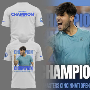 Limited Edition Carlos Alcaraz Champion Cincinnati Open Tshirt-LL250819112