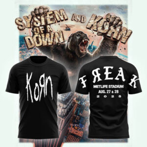 Limited Edition KORN x SOAD Tour 2025 Tshirt-LL250831028