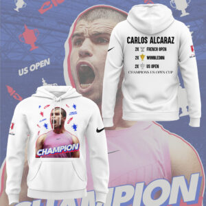Limited Edition Carlos Alcaraz Champion US Open Cup Hoodie-KC09082537