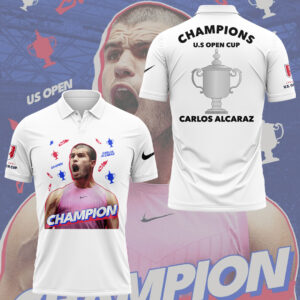 Limited Edition Carlos Alcaraz Champion US Open Cup Polo-KC09082538