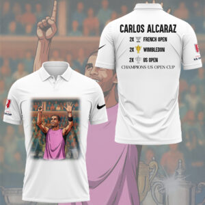 Limited Edition Carlos Alcaraz Champion US Open Cup Polo-KC09082539