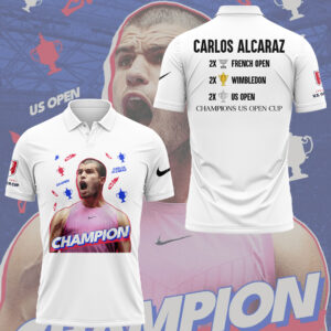 Limited Edition Carlos Alcaraz Champion US Open Cup Polo-KC09082540