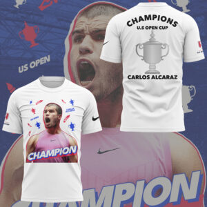 Limited Edition Carlos Alcaraz Champion US Open Cup Tshirt-KC09082541
