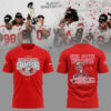 Ohio State Football  Limited 2024 Rose Bowl Champions Red TShirt-PU03012510