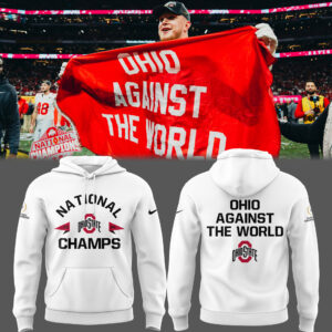 Ohio State Football Limited "Ohio Against The World" White Hoodie-PU012125025