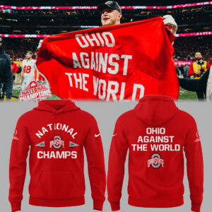 Ohio State Football Limited "Ohio Against The World" Red Hoodie-PU012125021