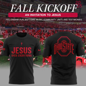 Limited Edition JESUS Over Everything Black TShirt-ND08182549