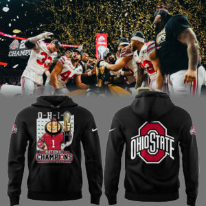 Ohio State Football Limited National Champions 2024 Black Hoodie-PU012125011