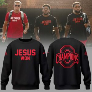 Ohio State Football JESUS WON 2024 National Champions Sweatshirt-PU012325503