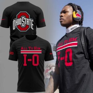 Special Edition "All to Him, I-O" Ohio Buckeyes Black TShirt-PU041225501