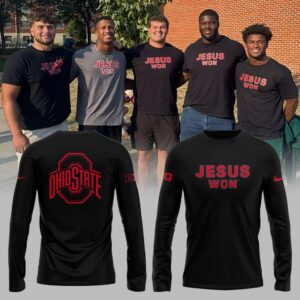 Limited Edition JESUS WON Black Long Shirt-ND090925124