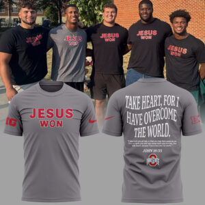 Limited Edition JESUS WON Gray TShirt-ND09092512
