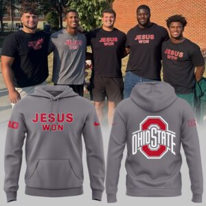 Limited Edition JESUS WON Gray Hoodie-ND090925112
