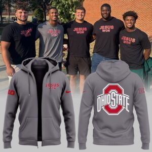 Limited Edition JESUS WON Gray Zip Hoodie-ND090925122