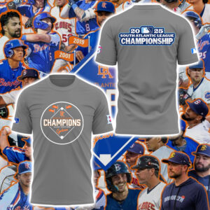 Limited Edition Cyclones South Atlantic League Champions 2025 Tshirt-PA091725010
