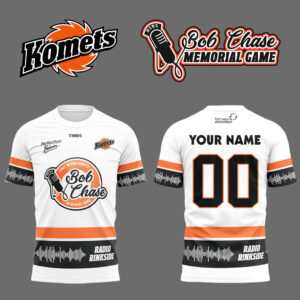 Limited Edition Komets x Chase Custom Name + Number Tshirt-LL2509181017