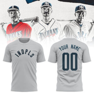 Limited Edition indyindians Custom Name + Number New Tshirt-LL2509291013