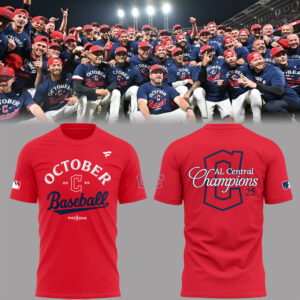Limited Edition Guardians American League Central Division 2025 Tshirt-PA092925019