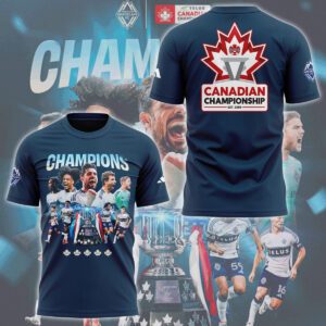 Limited Edition Whitecaps FC 2025 TELUS Canadian Champions Tshirt-ND02102519