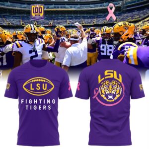 Celebrating 100 years of Tiger Stadium and a pink ribbon for breast cancer awareness month - Limited Edition T-Shirt-LA2410242010